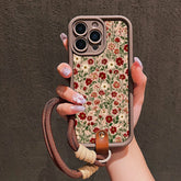 Cute Flower Lanyard Phone Case for iPhone